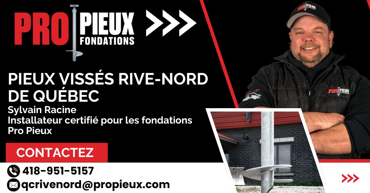 pieux fondation portneuf saint raymond donnacona