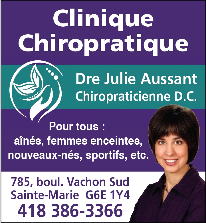 Clinique Dre Julie Aussant Chiropraticienne