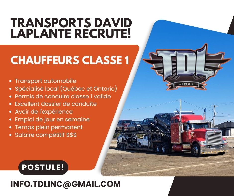 Emploi chauffeurs classe 1